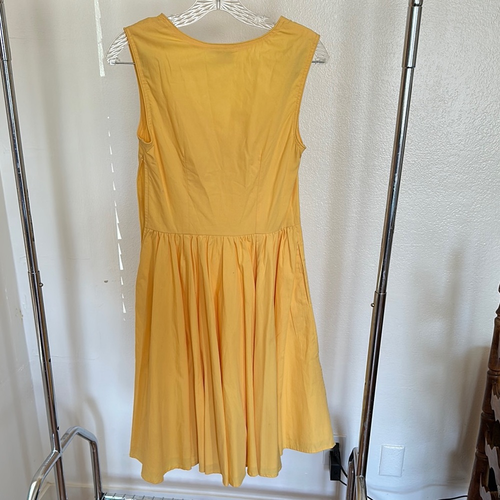 eShakti Yellow Midi Dress - Picture 2 of 3